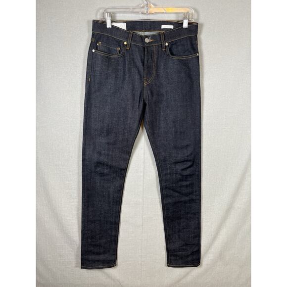 BLDWN Baldwin Selvedge Jeans 30x31 Mens Modern Skinny Fit Dark Blue Cut 581 USA - Picture 1 of 14
